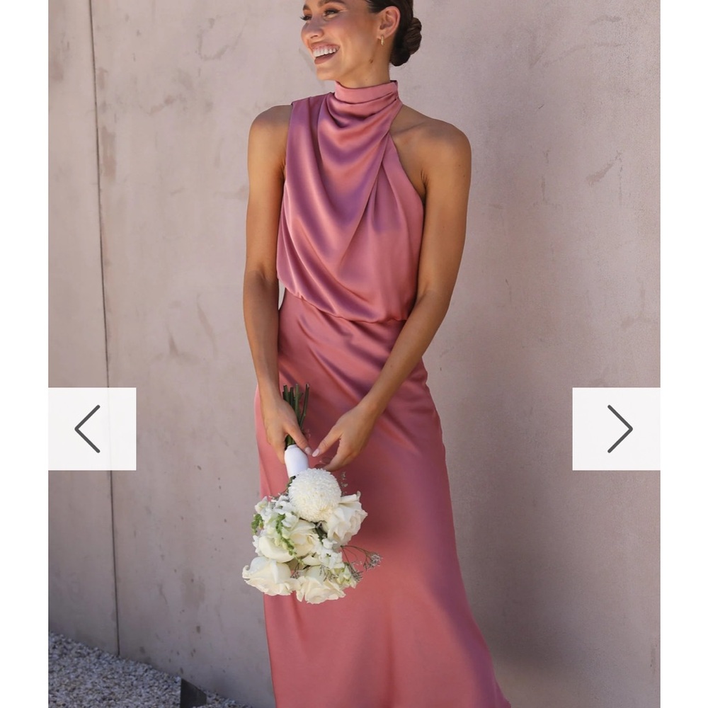 Billy J Esther Bridesmaid Dress Baked Rose